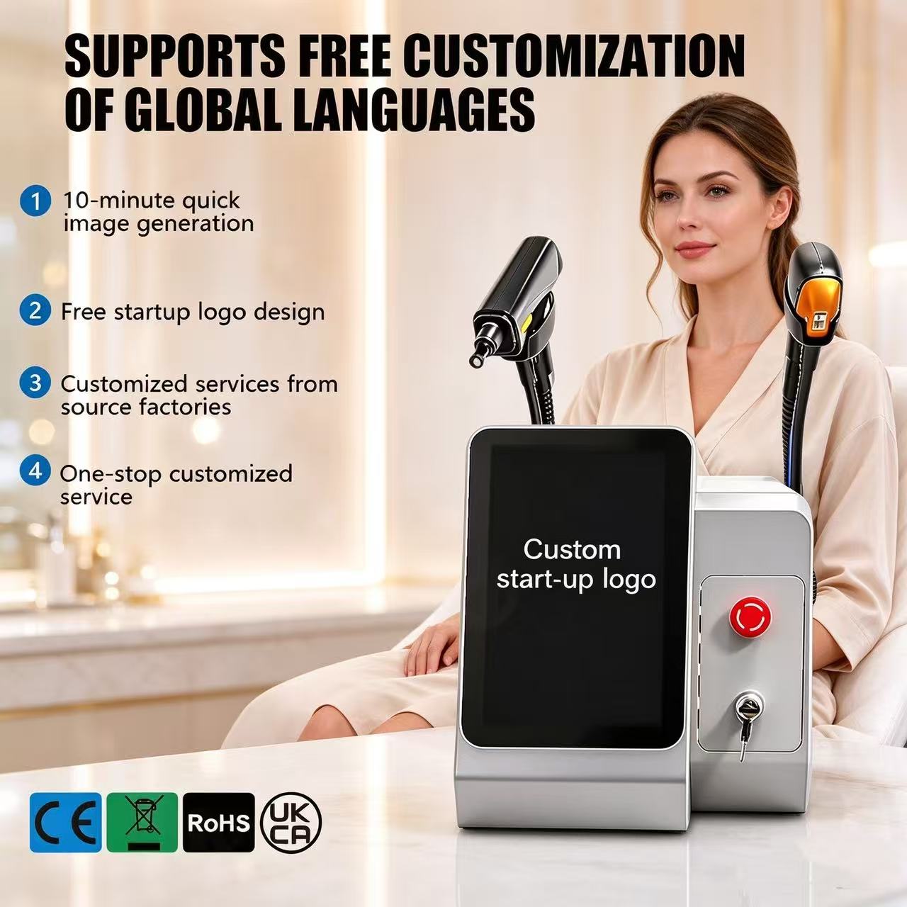 Laser Hair Removal Diode 808 - جهاز إزالة الشعر بالليزر الديودي الاحترافي